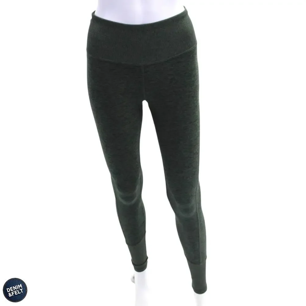 Alo‎ Yoga Seamless Leggings Green Heathered High Waist Sculpt Fit Size Small